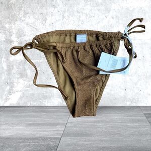 Good American Tiny Ties Bikini Bottom Size Medium NWT